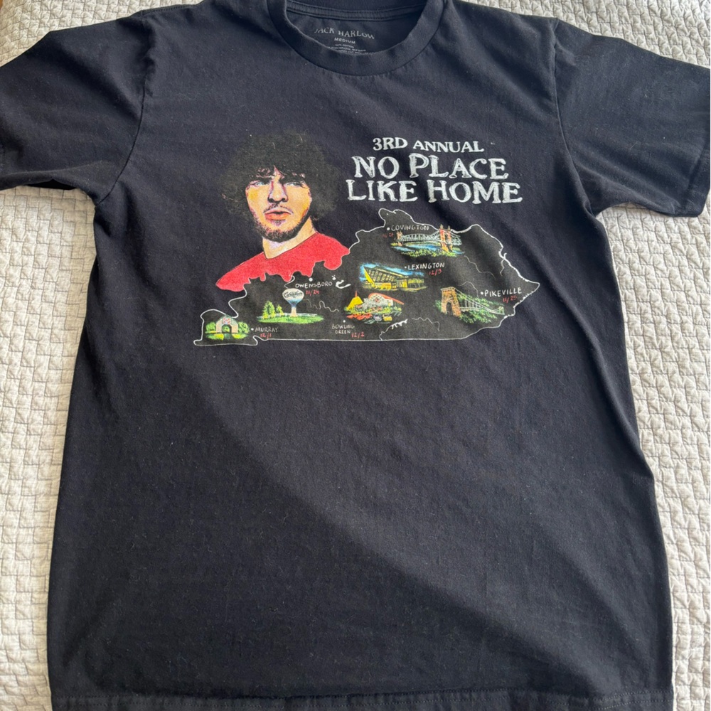 Jack Harlow “No Place Like Home” Official Tour T-Shirt Size M